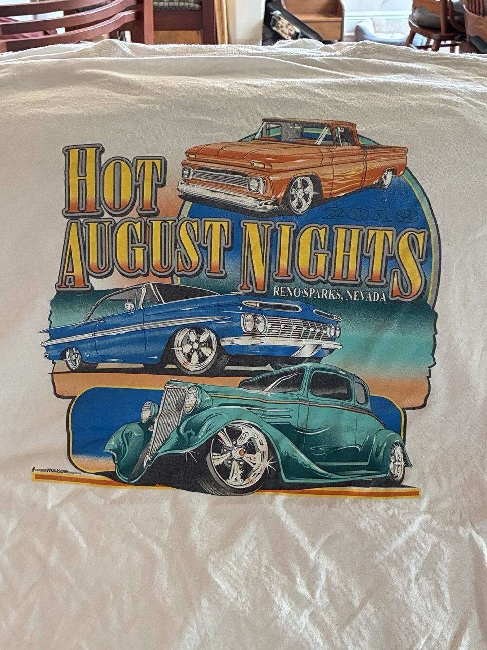 Vintage Graphic T-Shirts 2018 - Hot Rod -Gildan brand - Cut tag 2 XL?